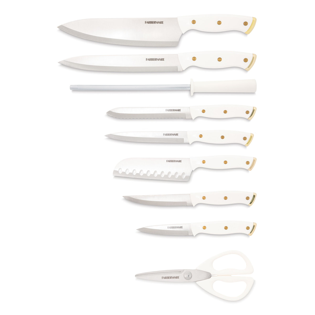 Farberware 15-Piece Triple Riveted Knife Block Set